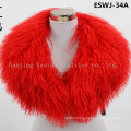 Long Pile Natural Mongolian Fur Scarf Eswj-23A